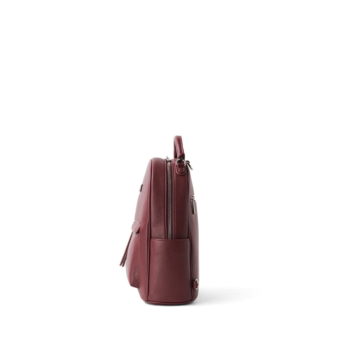 Le Maude - Sac à dos en cuir vegan cassis