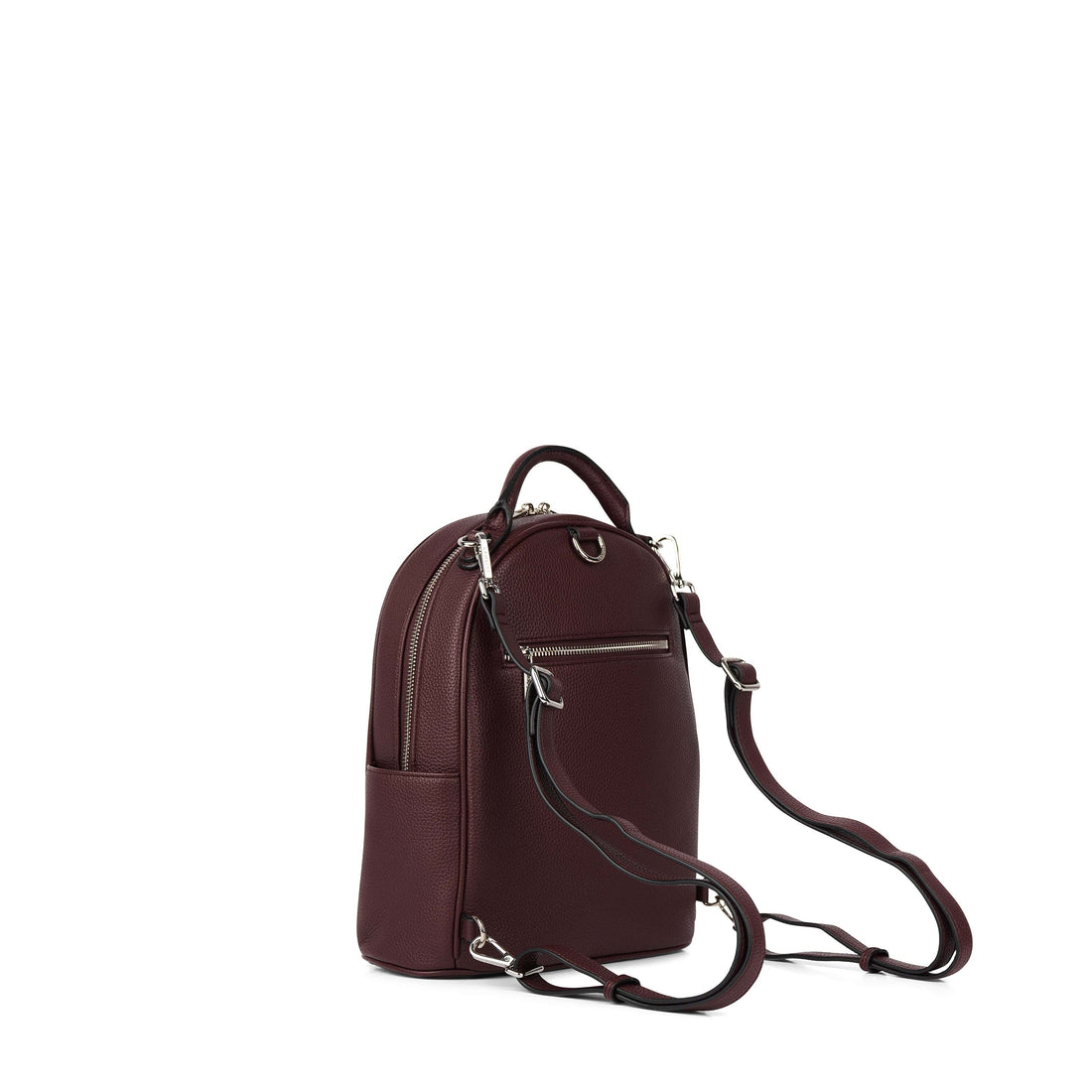 Le Maude - Sac à dos 3-en-1 en cuir vegan mahogany