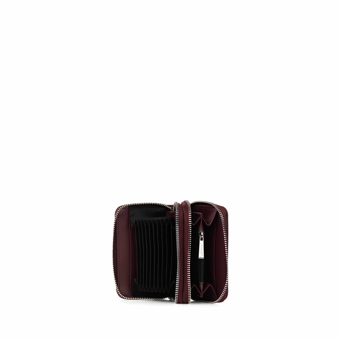 Le Megan - Portefeuille en cuir vegan mahogany