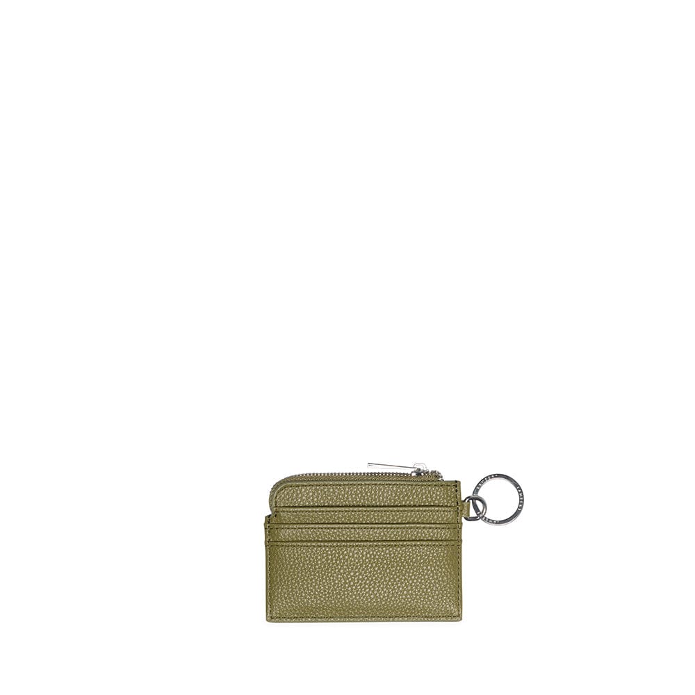 Le Melody - Porte-cartes en cuir vegan olive