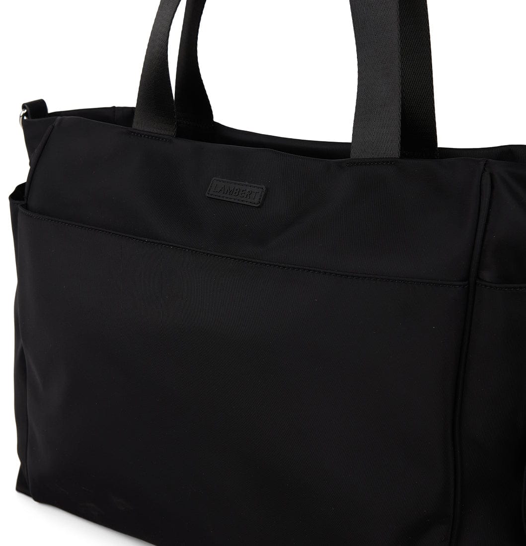 Le Milani – Sac fourre-tout maternité en nylon noir