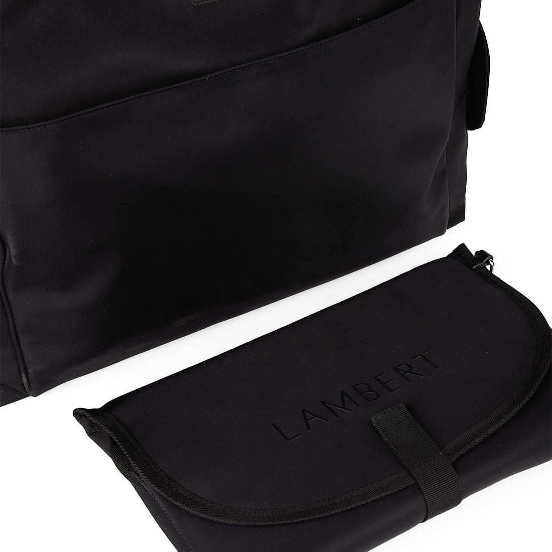 Le Milani – Sac fourre-tout maternité en nylon noir