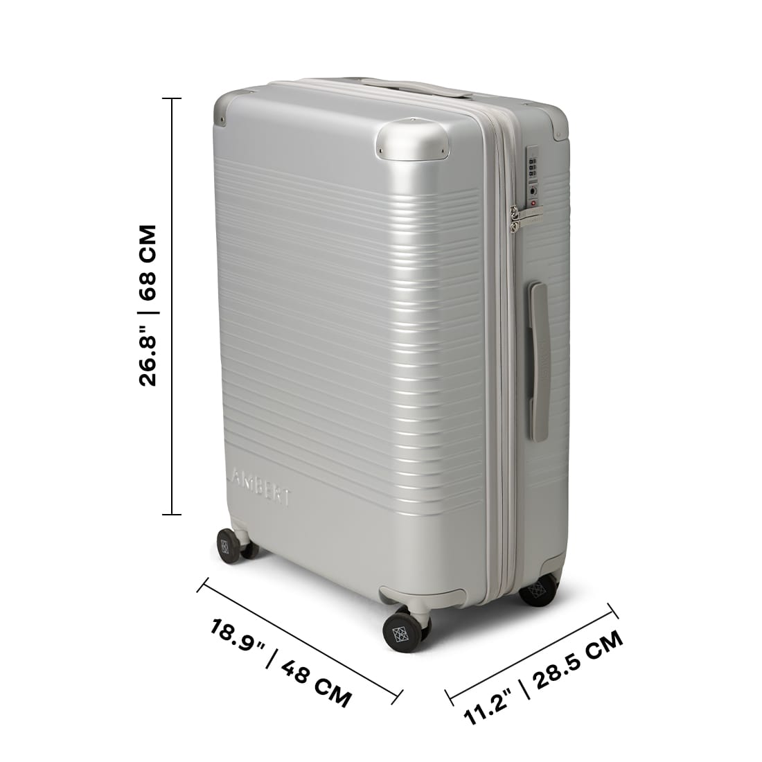 La Milan - Valise d’enregistrement moyenne silver