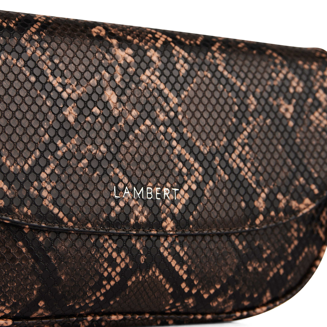 Le Nadia - Sac à main 2-en-1 en cuir vegan sepia