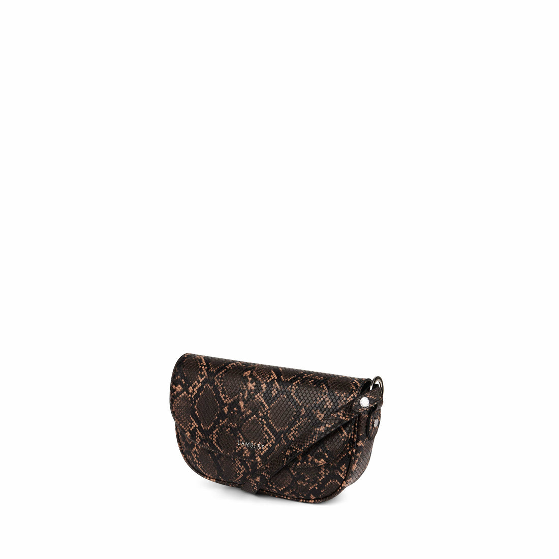 Le Nadia - Sac à main 2-en-1 en cuir vegan sepia