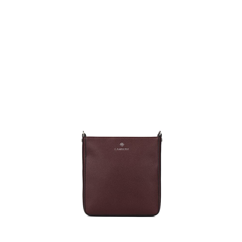 Le Natalia - Sac bandoulière en cuir vegan mahogany