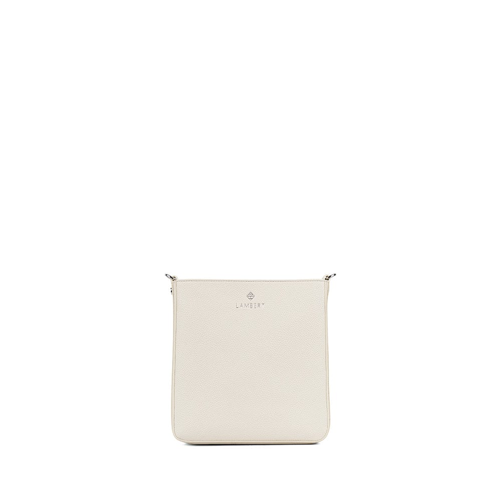 Le Natalia - Sac bandoulière en cuir vegan porcelain