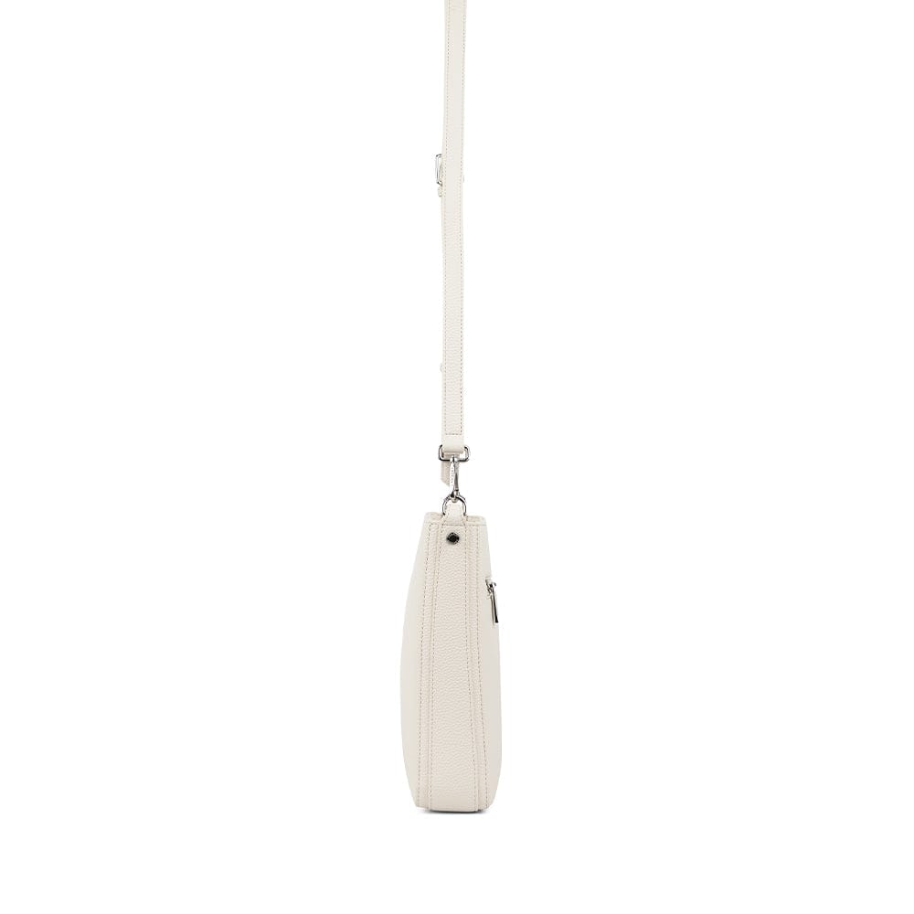 Le Natalia - Sac bandoulière en cuir vegan porcelain