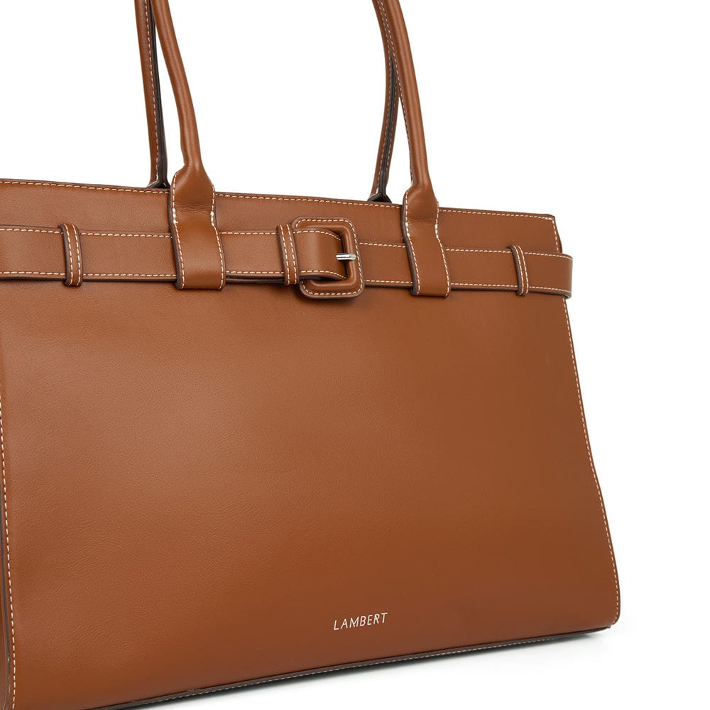 Le Odelia - Sac fourre-tout en cuir vegan affogato