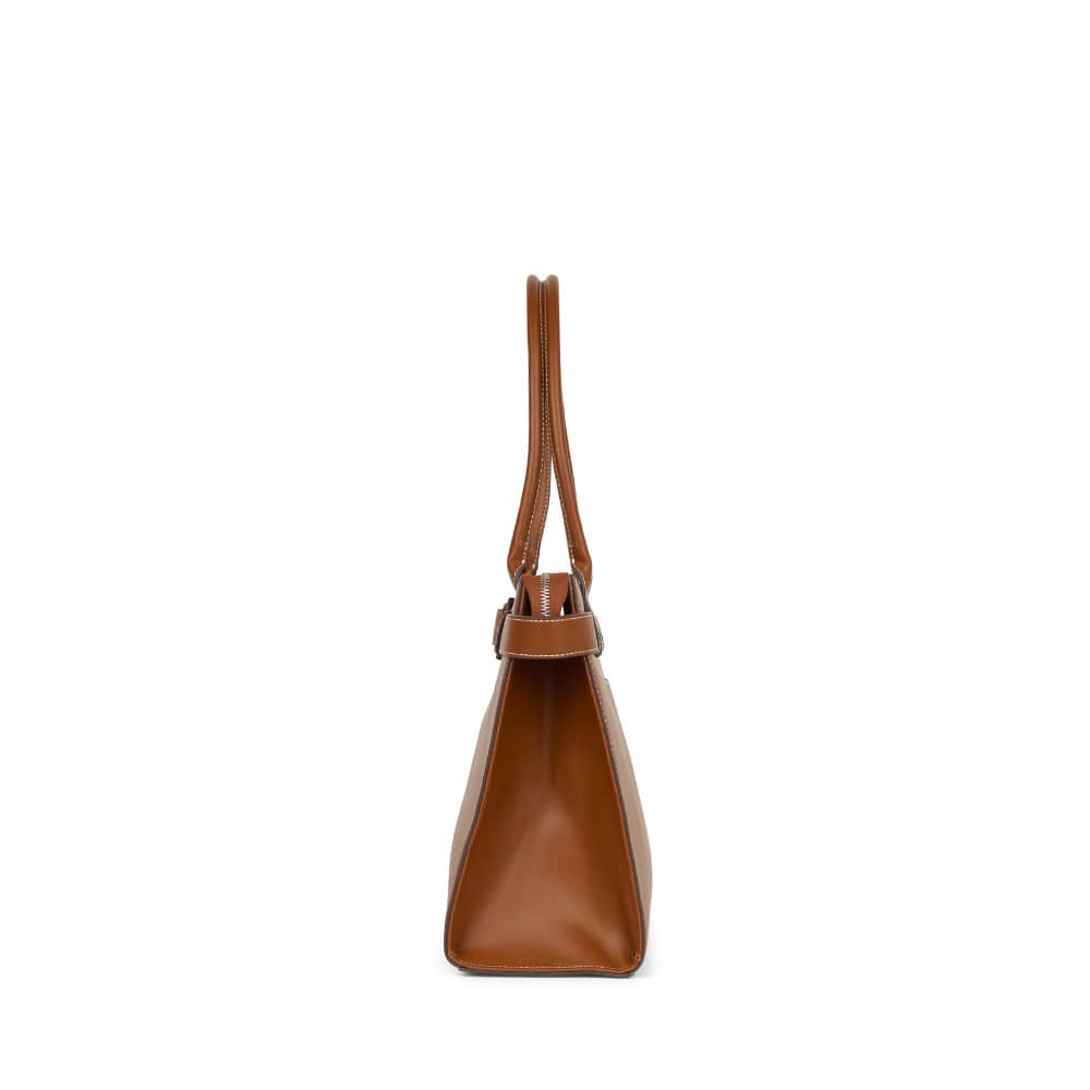 Le Odelia - Sac fourre-tout en cuir vegan affogato