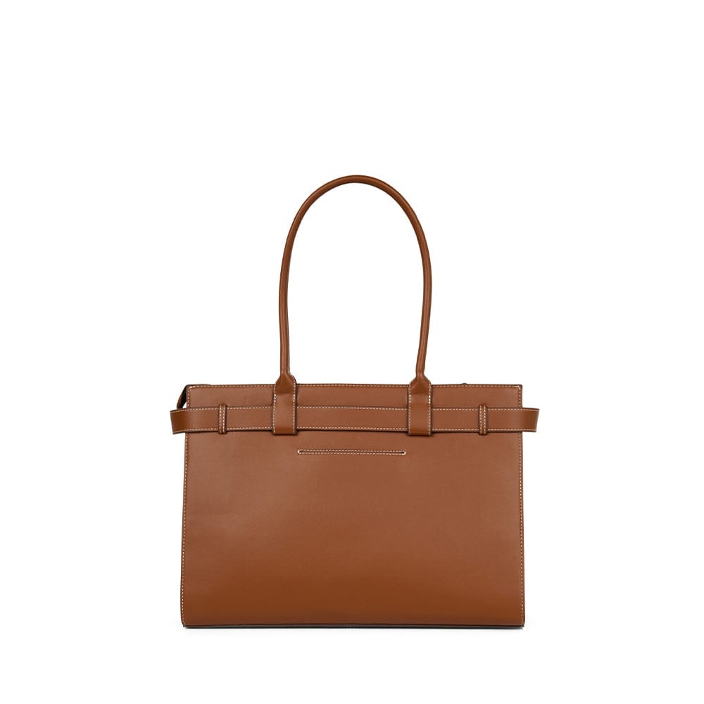 Le Odelia - Sac fourre-tout en cuir vegan affogato