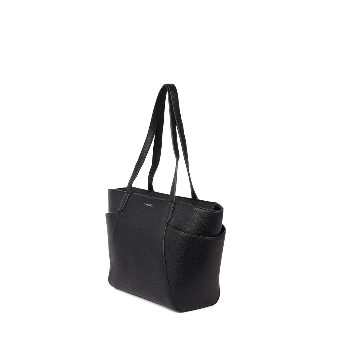 Le Opale - Moyen sac fourre-tout en cuir vegan noir
