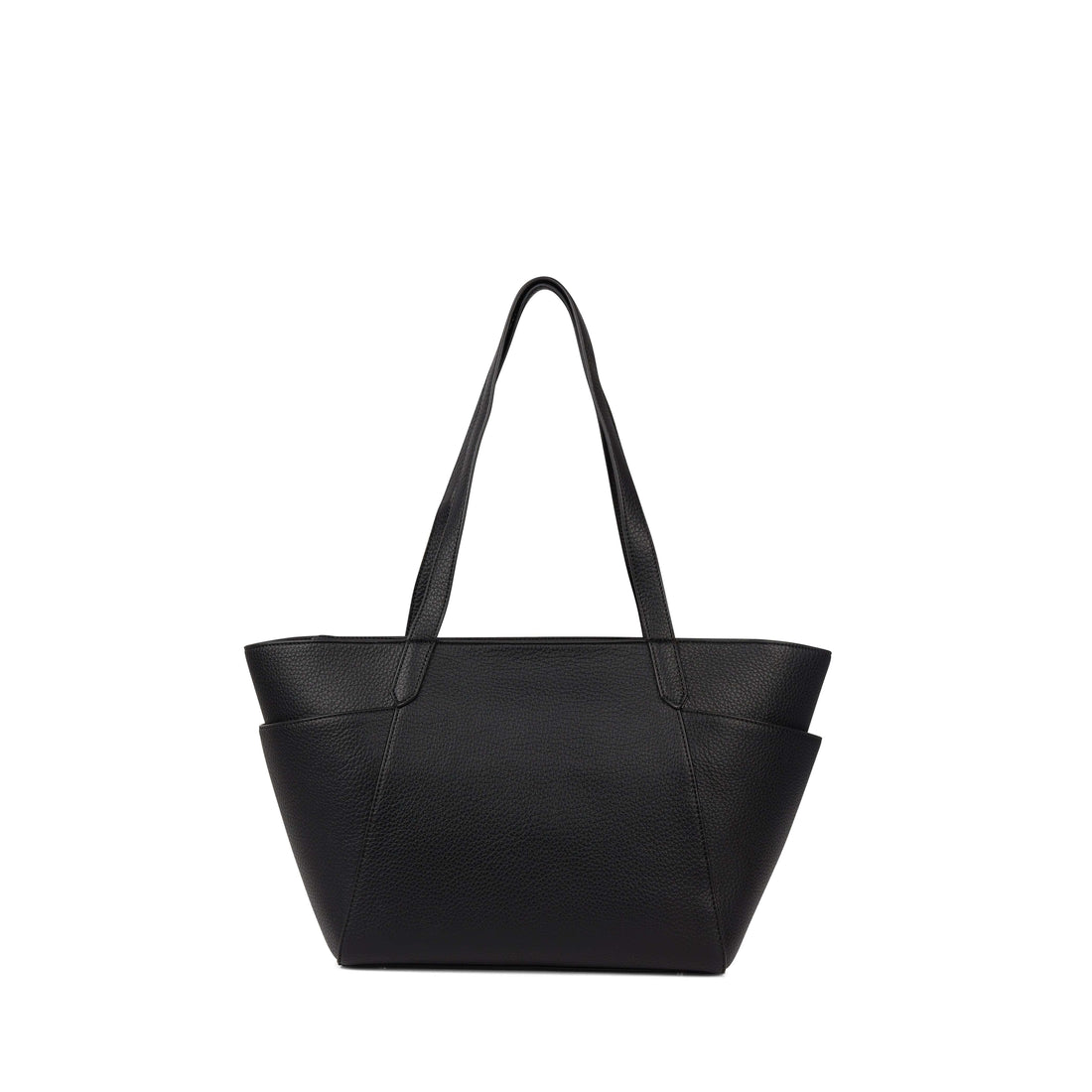 Le Opale - Moyen sac fourre-tout en cuir vegan noir