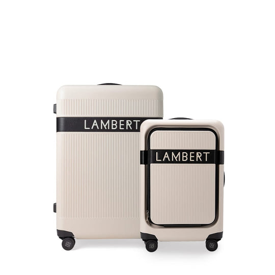 Ensemble voyage - Moyenne valise d'enregistrement + valise de cabine oyster mix