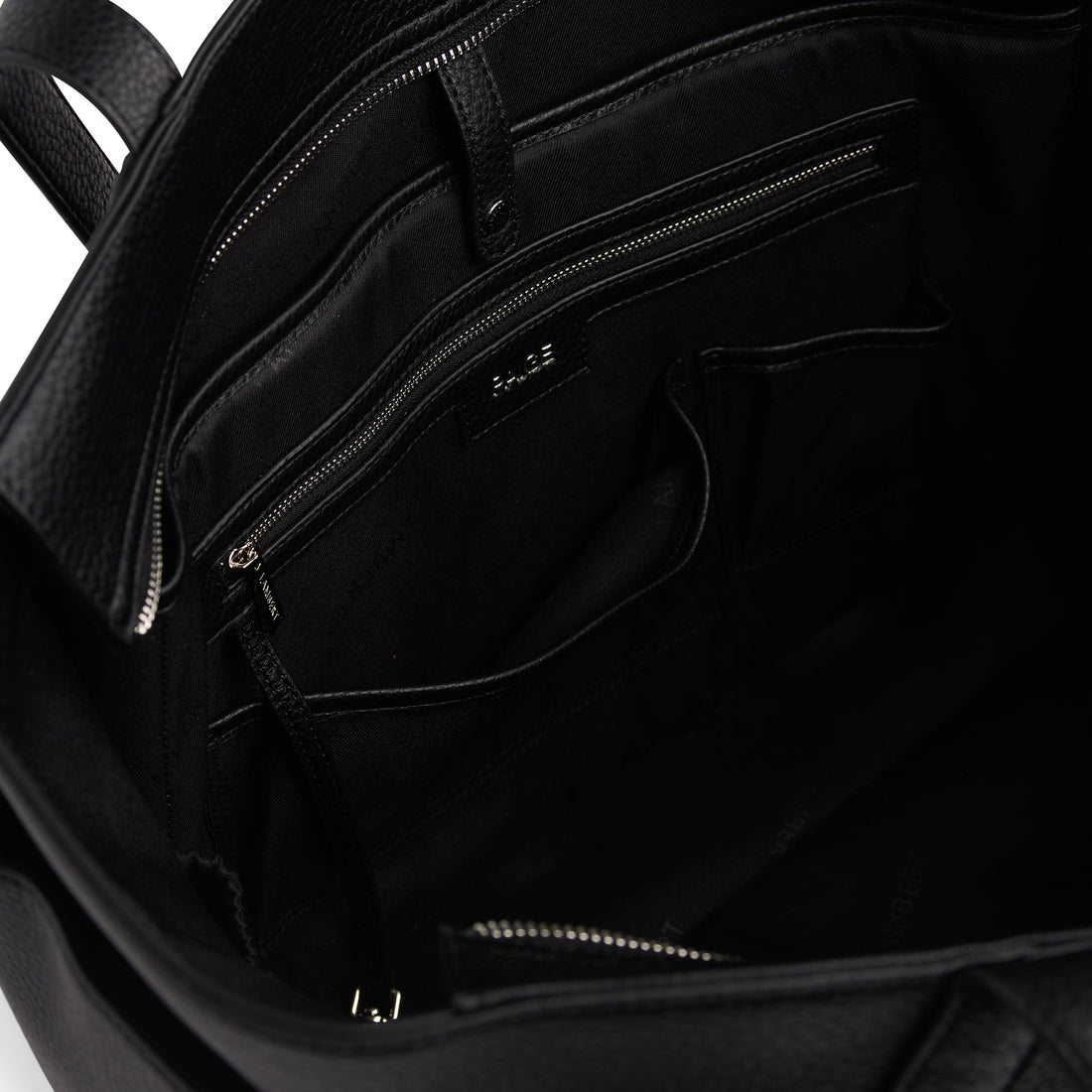 Le Paige – Grand sac fourre-tout en cuir vegan noir