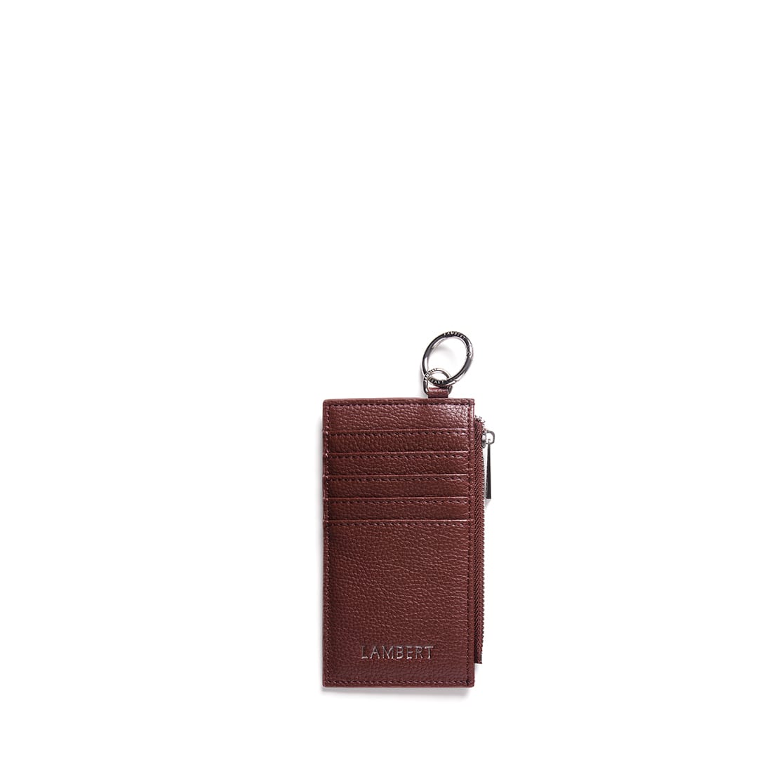 Le Phoebe – Porte-carte en cuir vegan cassis