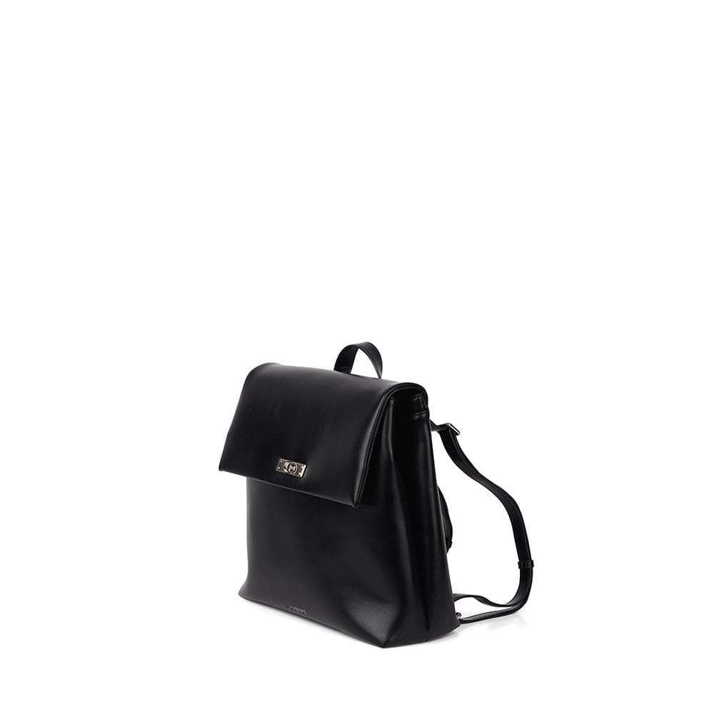 Le Polly - Sac à dos en cuir vegan noir