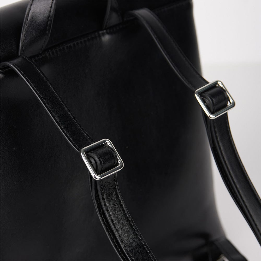 Le Polly - Sac à dos en cuir vegan noir