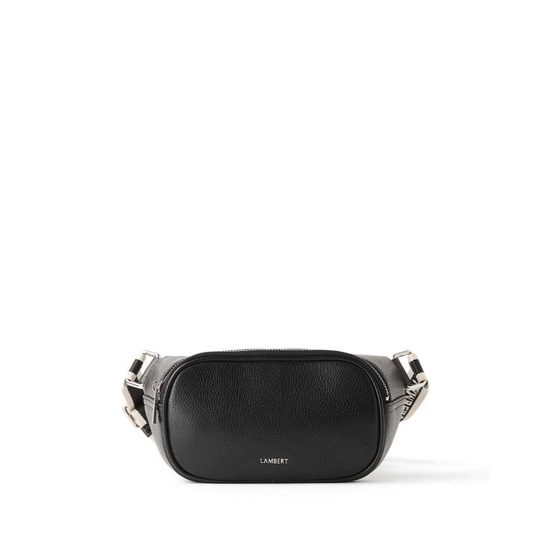 The Sammy - Black Vegan Leather Belt Bag