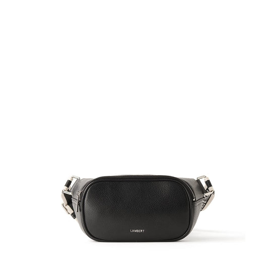 Le Sammy – Sac banane en cuir vegan noir