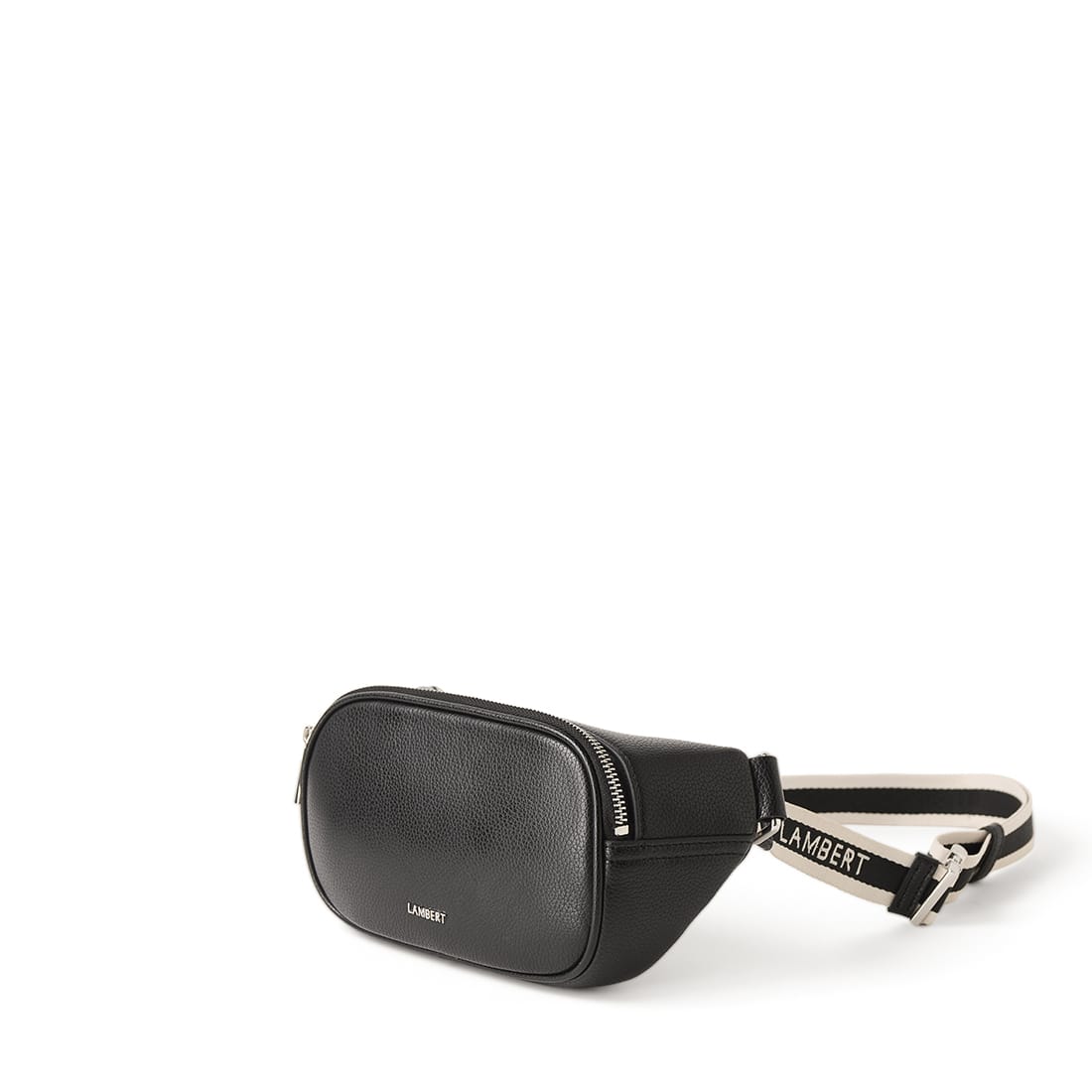 The Sammy - Black Vegan Leather Belt Bag