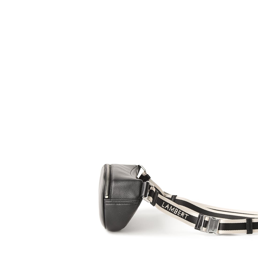 The Sammy - Black Vegan Leather Belt Bag