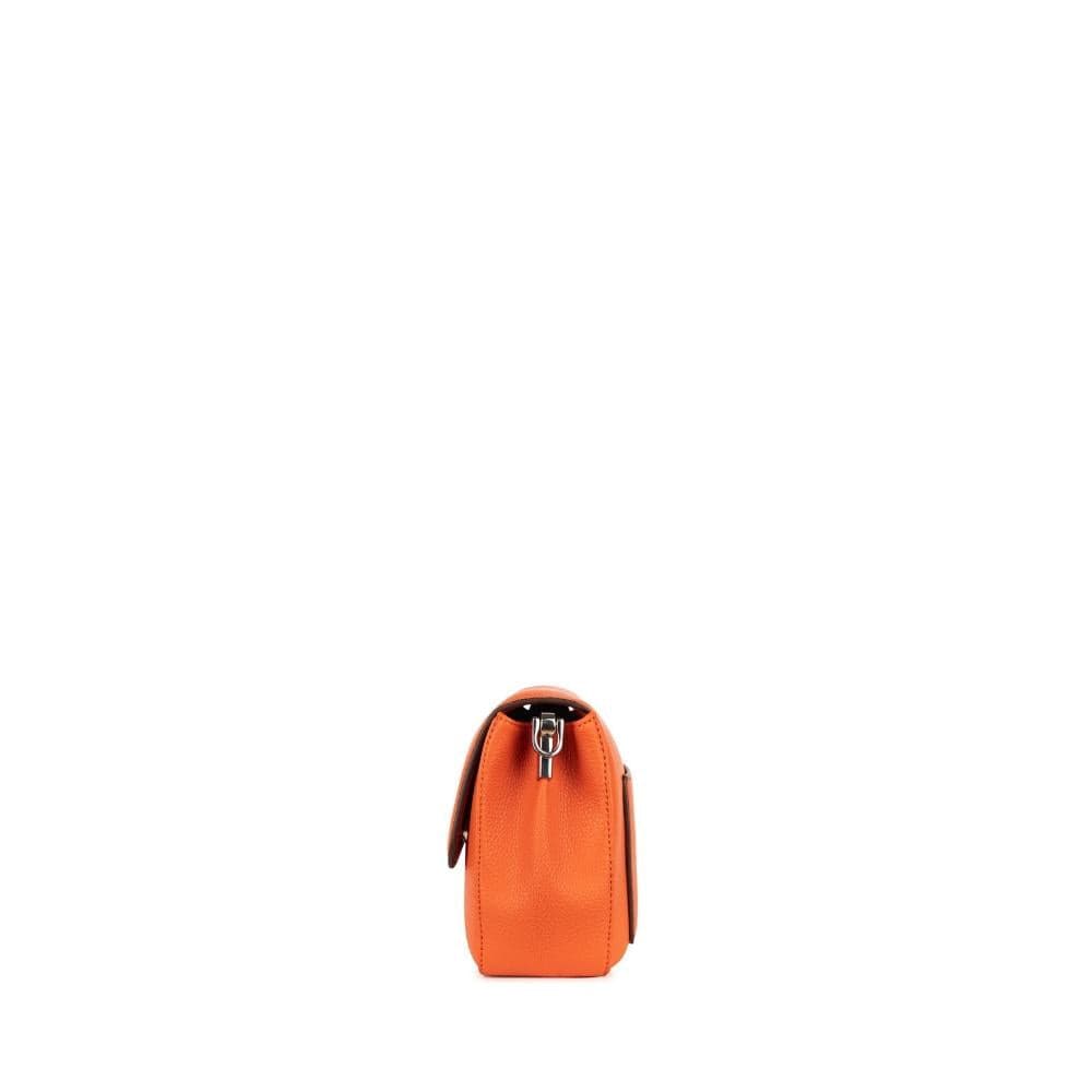 Le Sam - Sac à main 2-en-1 en cuir vegan papaya