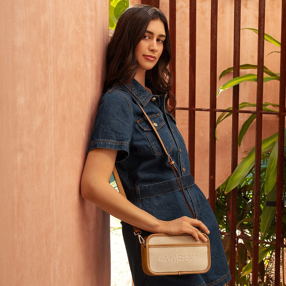 Le Sandy - Sac à bandoulière en canvas calabasas
