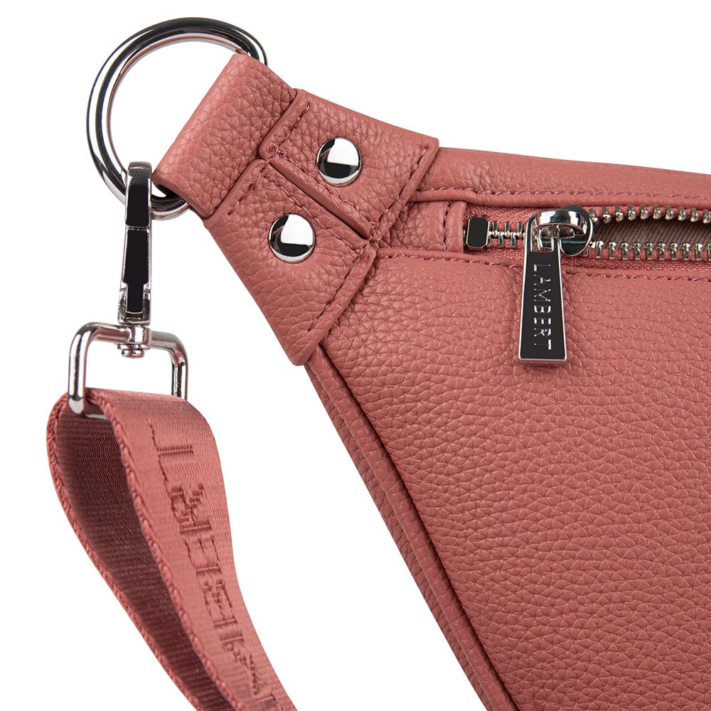 Le Sarah - Sac banane en cuir vegan petal