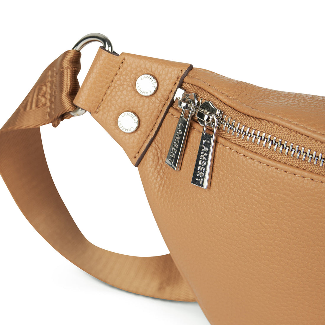 Le Sarah - Sac banane en cuir vegan camel