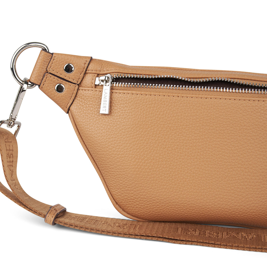 Le Sarah - Sac banane en cuir vegan camel
