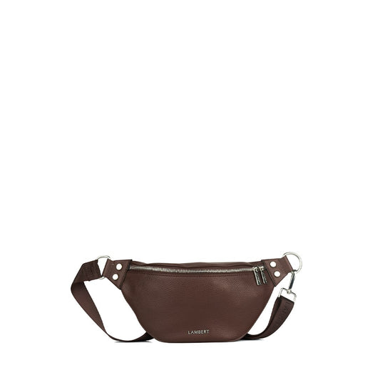 Le Sarah - Sac banane en cuir vegan chocolate
