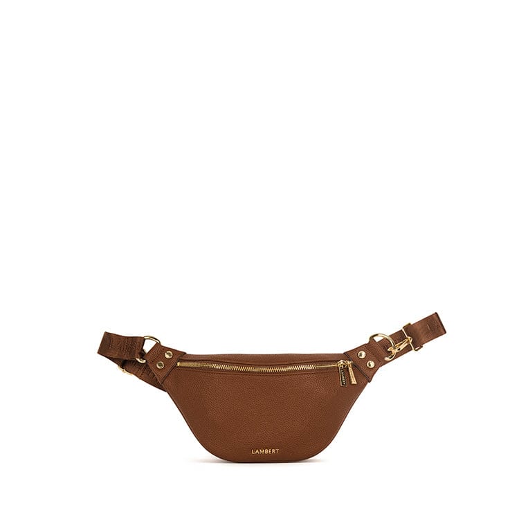 The Sarah – 2-in-1 Hazelnut Vegan Leather Belt Bag