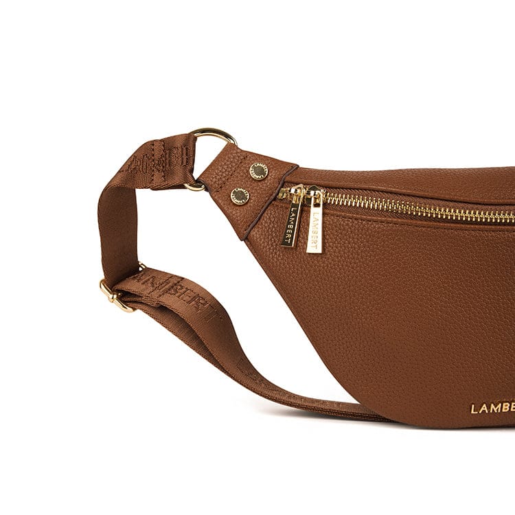 The Sarah – 2-in-1 Hazelnut Vegan Leather Belt Bag