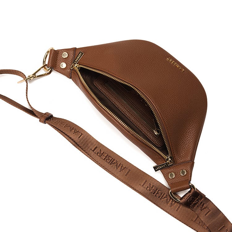 The Sarah – 2-in-1 Hazelnut Vegan Leather Belt Bag
