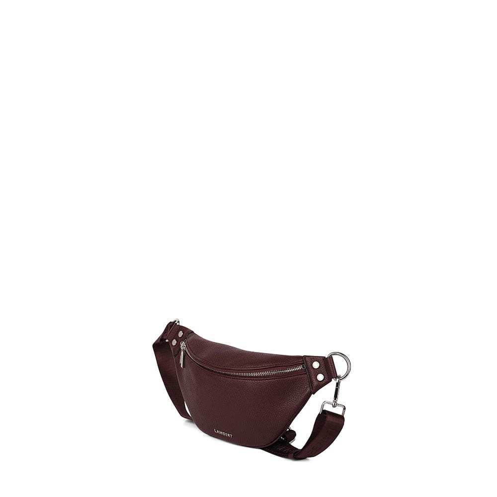 Le Sarah - Sac banane en cuir vegan mahogany
