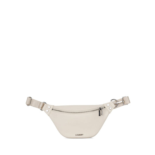 Le Sarah - Sac banane en cuir vegan porcelain