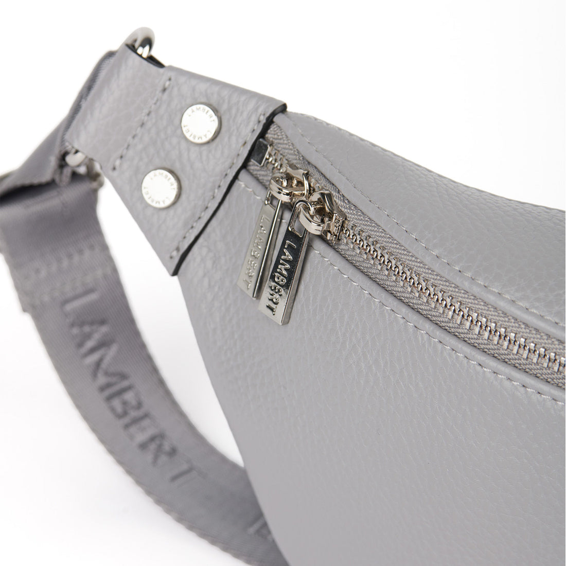 Le Sarah - Sac banane en cuir vegan storm