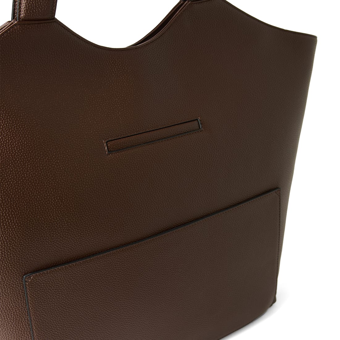 The Sheila - Chocolate Vegan Leather Tote Bag