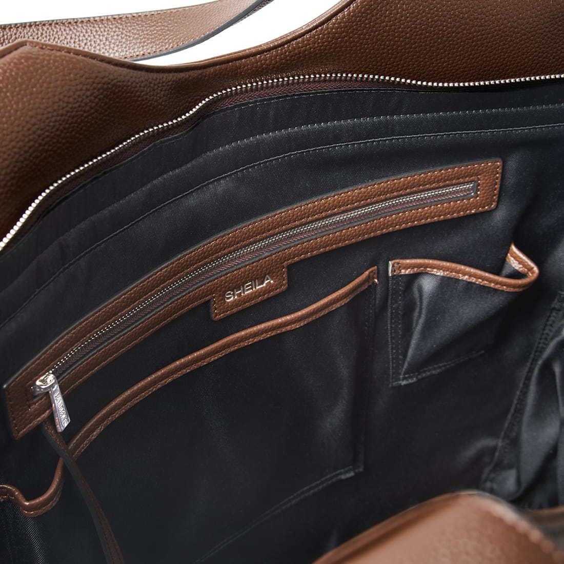 The Sheila - Chocolate Vegan Leather Tote Bag