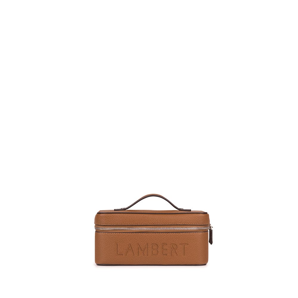 La Shelly - Trousse en cuir vegan affogato