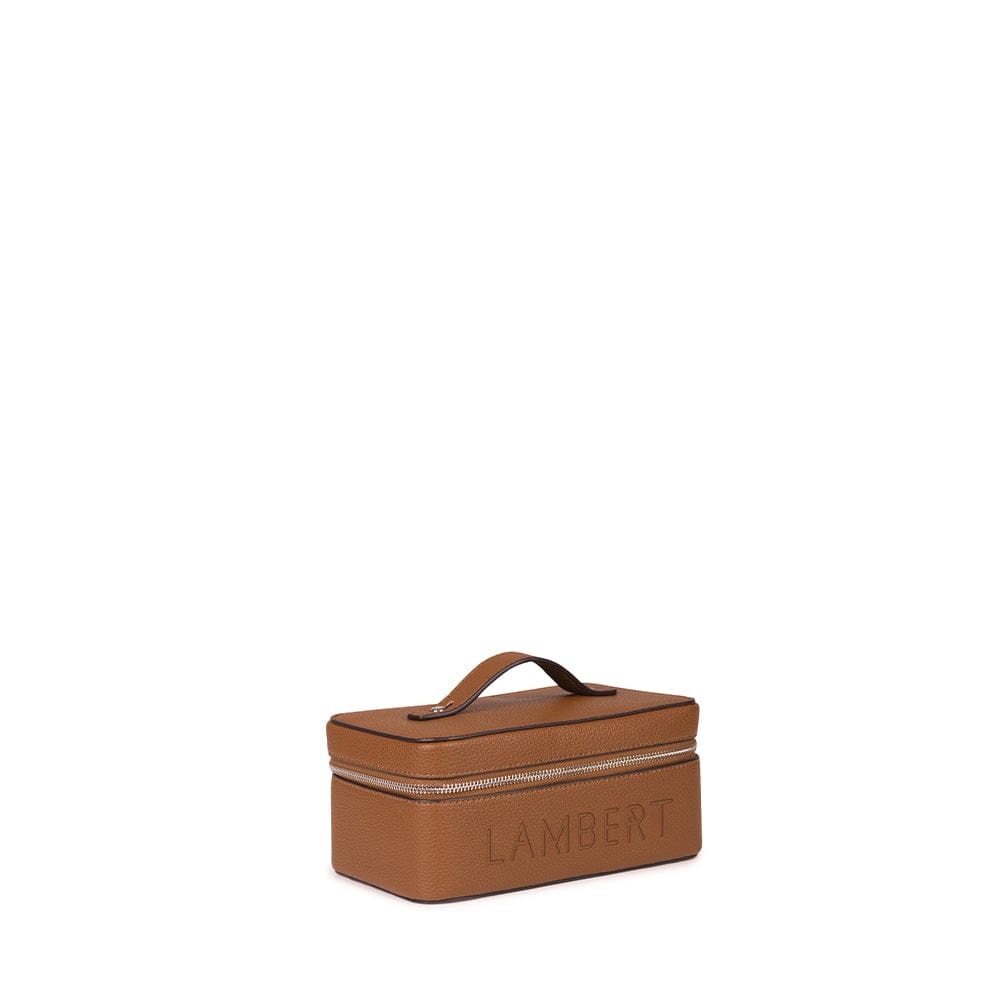 La Shelly - Trousse en cuir vegan affogato