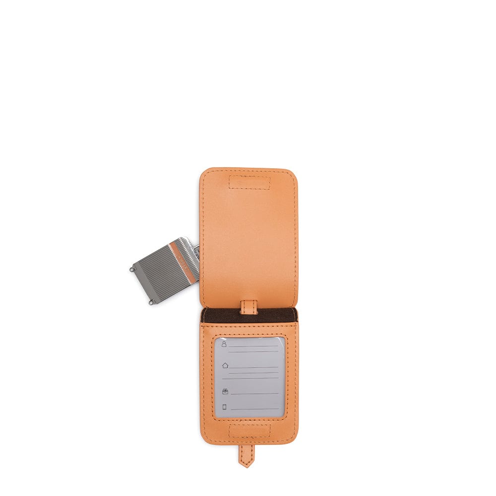 Le Skye - Étiquette à bagage en cuir vegan peach