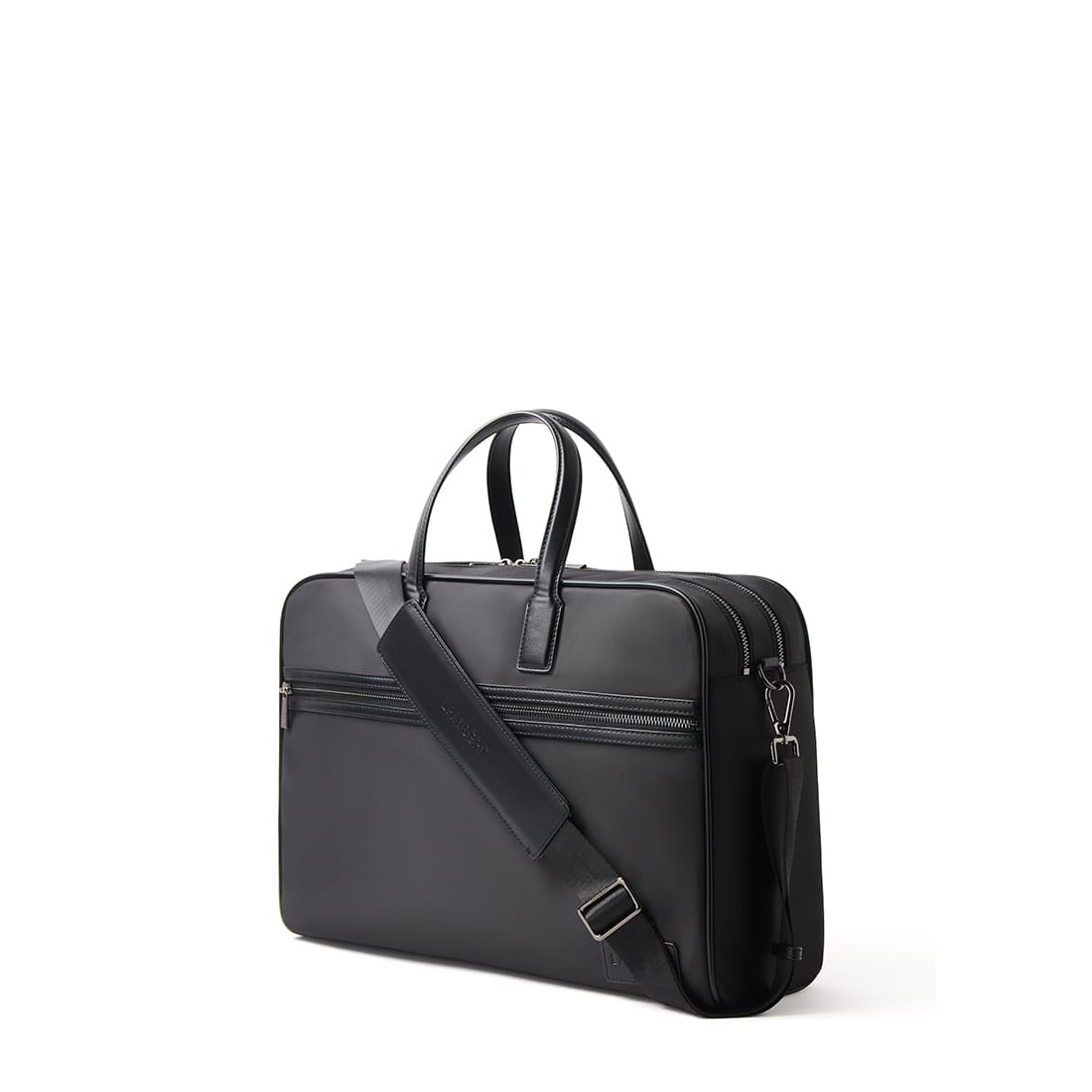 The Sloane - Black Canvas Briefcase