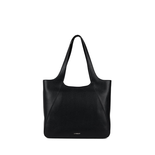 Le Stacey – Sac fourre-tout en cuir vegan noir
