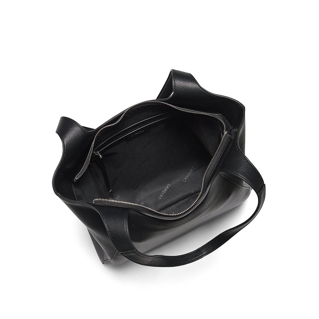 Le Stacey – Sac fourre-tout en cuir vegan noir