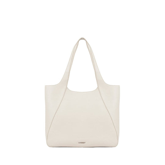 Le Stacey – Sac fourre-tout en cuir vegan porcelain