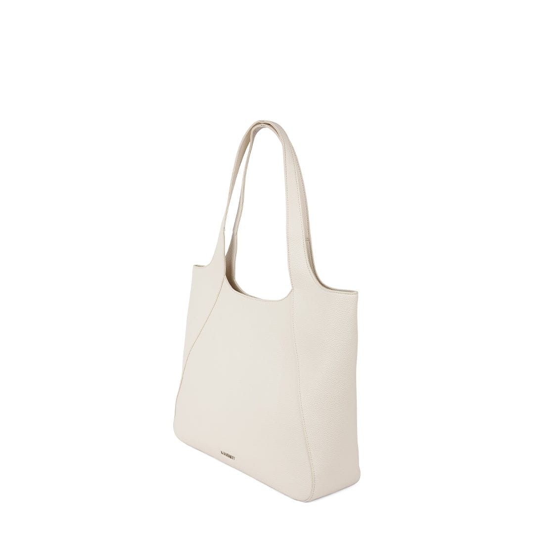 Le Stacey – Sac fourre-tout en cuir vegan porcelain