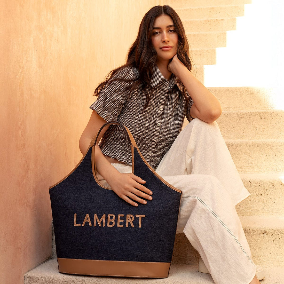 Le Summer - Sac fourre-tout en dark denim