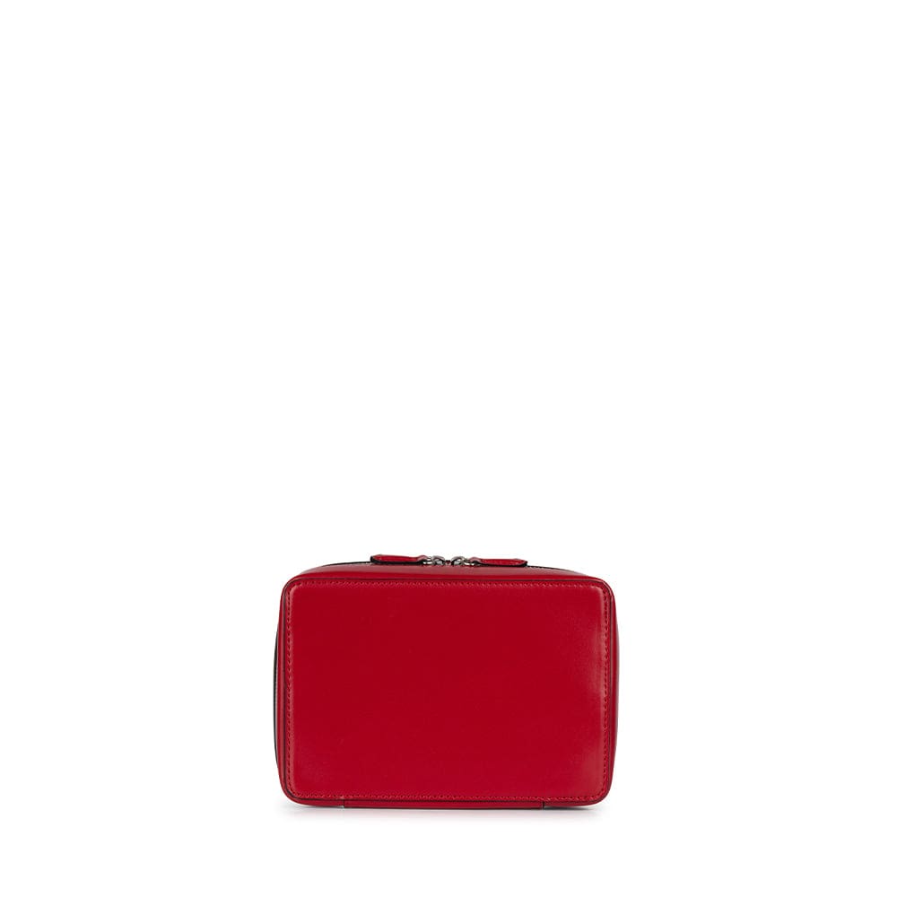 Le Tasha- Trousse à bijoux en cuir vegan ruby